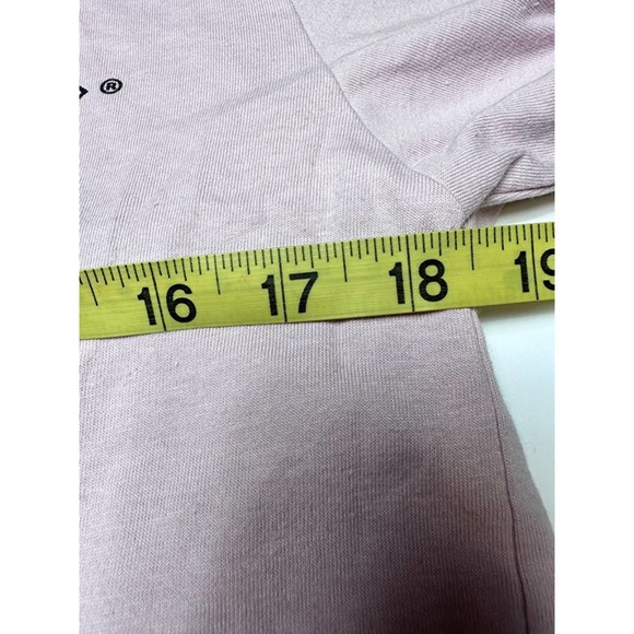 ACDC Back in Black Muted Pink Crop Top Womens Size Large - Picture 2 of 6